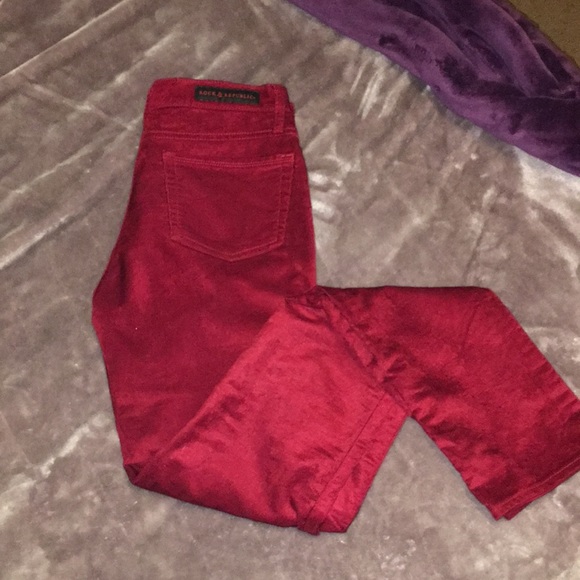Rock & republic red corduroy skinnies 🍎 👄 - Picture 2 of 5
